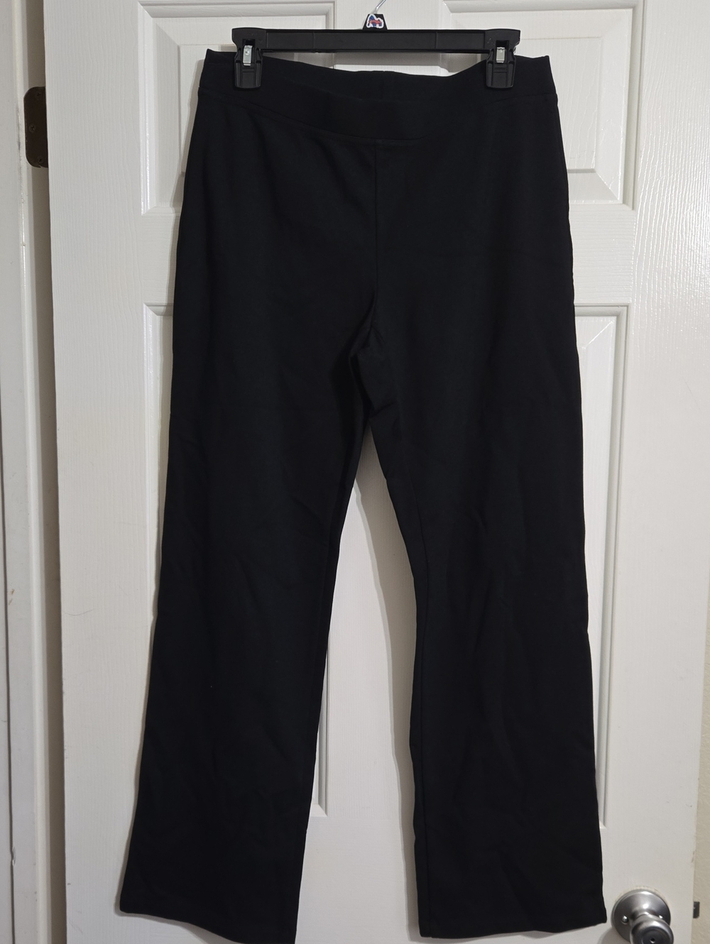 Eileen Fisher Black Wide-Leg Stretch Leggings